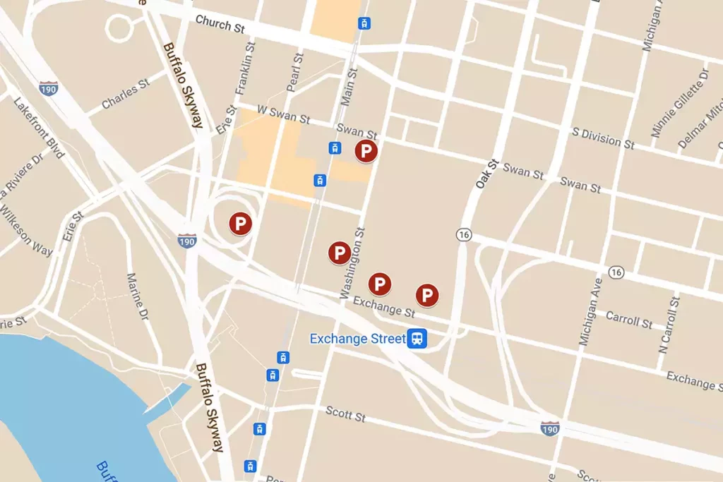 Buffalo Bisons Parking Map Goggle Maps
