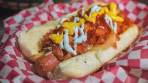 Chili Hot Dog Stadium Concession Food