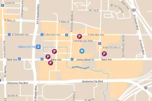 OKC Dodgers Parking Map Google Maps