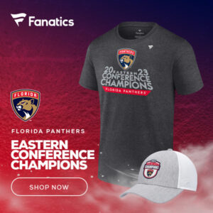 Florida Panthers 2023 Eastern Conference Champions. Shop Florida Panthers at Fanatics.com [affiliate link]