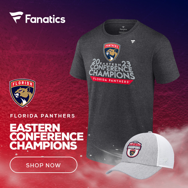 Florida Panthers 2023 Eastern Conference Champions Gear. Shop Florida Panthers at Fanatics.com [affiliate link]